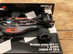✅ Fernando Alonso 1:43 Chinese GP 2016 Mclaren Honda MP4-31, Ophalen of Verzenden, Nieuw, Formule 1