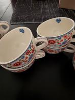 Kakelbont kopjes en 1 kommetje, Ophalen, Zo goed als nieuw, Overige stijlen, Kop(pen) en/of Schotel(s)