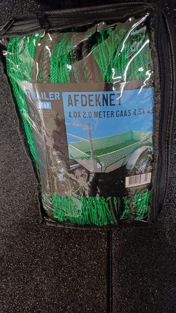 Aanhangernet 4 x 2 meter, maas 45 mm - TRAILERGEAR beschikbaar voor biedingen