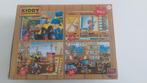 4 puzzels in 1 doos, Ophalen of Verzenden, Gebruikt, 4 tot 6 jaar