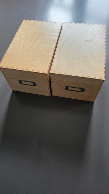 Ikea opbergbakjes hout  beschikbaar voor biedingen