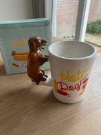 Mok teckel hotdog, Ophalen of Verzenden, Nieuw, Overige stijlen, Kop(pen) en/of Schotel(s)