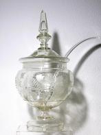 Antieke glazen bowl (3 delig), Ophalen