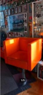 vintage kappersstoel  kapsalon Zwitserland Migros 70er, Huis en Inrichting, Stoelen, Ophalen, Gebruikt, 70er, Eén