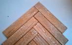 Ca 40 m2 eiken visgraat parketdelen, Ophalen, Gebruikt, Eiken, Plank