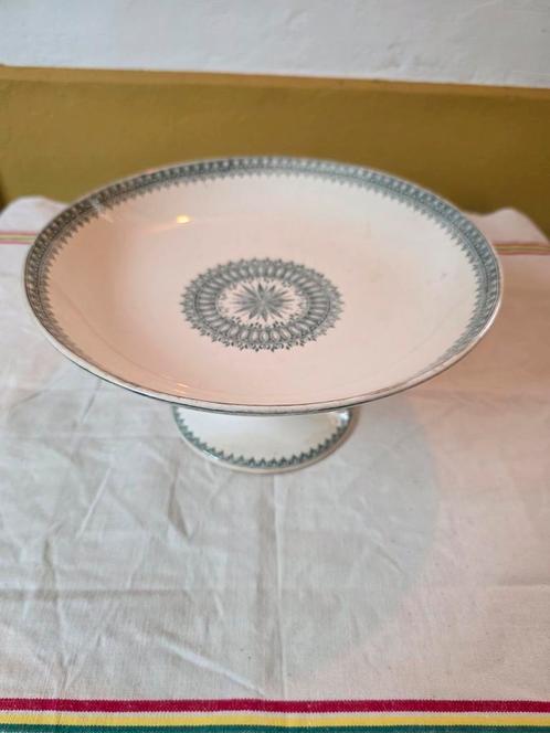 Franse gebakschaal, taartplateau op voet, Antiek en Kunst, Curiosa en Brocante, Ophalen of Verzenden