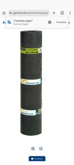 Aquaplan Onderlaag Plak Spijkerrol 9m², Ophalen, Overige materialen, Zwart, Nieuw