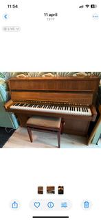 Piano met demper + kruk - perfect voor appartement!, Muziek en Instrumenten, Ophalen of Verzenden, Gebruikt, Bruin, Piano