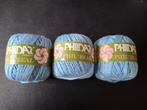 3 bol Phildar 50 gr. 100% acryl lichtblauw, Ophalen of Verzenden, Nieuw, Breien of Haken, Wol of Garen