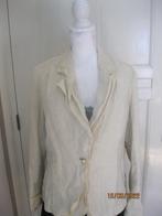 Sophia pigozzi linnen jasje:mt 40, Kleding | Dames, Maat 38/40 (M), Sophia Pigozzi, Beige, Ophalen of Verzenden