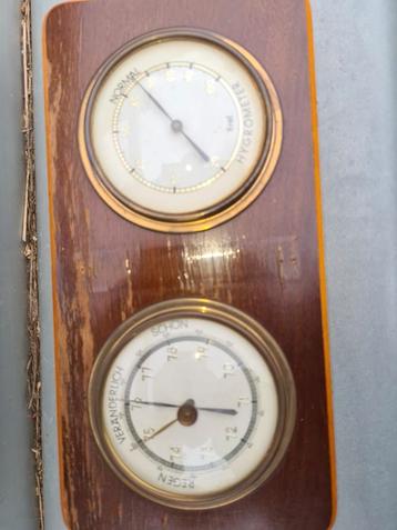Vintage Barometer & Hygrometer beschikbaar voor biedingen