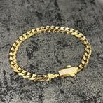 14k gouden armband cuban schakel met bakslot, Ophalen of Verzenden, Zo goed als nieuw, Goud
