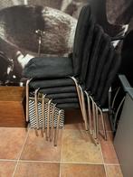 6 eetkamerstoelen - stapelbaar, Ophalen, Gebruikt, Vijf, Zes of meer stoelen, Stof