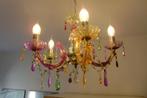 Kunststof kroonluchter met led kaarslampen, Huis en Inrichting, Lampen | Kroonluchters, Ophalen, Gebruikt, Kunststof