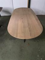 Deensovale eetafel , kiezelvorm eettafel, Ophalen, 100 tot 150 cm, 200 cm of meer, Zo goed als nieuw