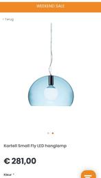 Hanglamp Kartell Fly small blauw, Ophalen of Verzenden, Gebruikt, Kunststof, Minder dan 50 cm