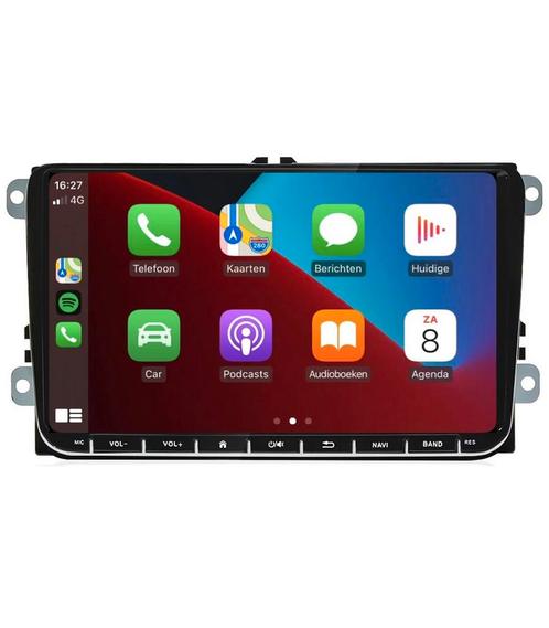 Carplay autoradio voor VW Skoda Seat Draadloos Carplay & AA, Auto diversen, Autoradio's, Nieuw, Ophalen of Verzenden