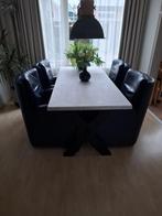 Eettafel, Huis en Inrichting, Tafels | Eettafels, 100 tot 150 cm, Eikenhout, Ophalen of Verzenden, Zo goed als nieuw