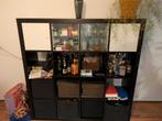 Zwarte IKEA Kallax Kast, Ophalen, Kunststof, 100 tot 150 cm, 100 tot 150 cm