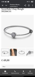 Pandora Snowflake Bangle Zilver - Maat 17-19-21, Ophalen