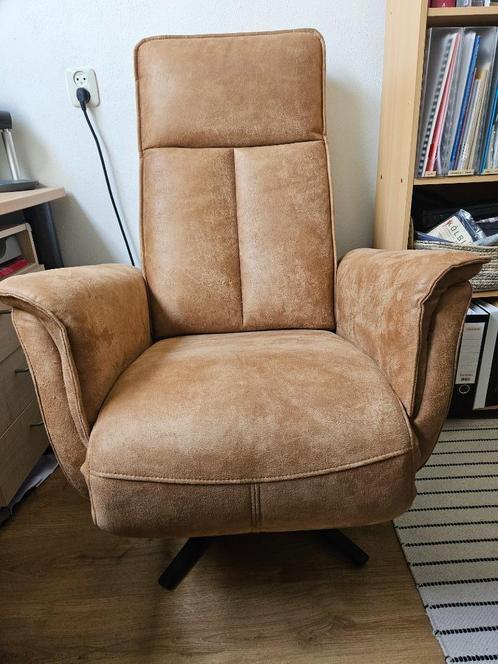 Relaxfauteuil Goossens Odyssee, Huis en Inrichting, Fauteuils, Zo goed als nieuw, Leer, 50 tot 75 cm, 75 tot 100 cm, Ophalen