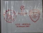 voetbal wedstrijd vlag Champions League AJAX ARSENAL 2003, Ophalen of Verzenden, Zo goed als nieuw, Ajax, Vaantje of Sjaal