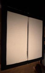 IKEA Boxspring Bed 180x200 - Donkergrijs, Ophalen, Gebruikt, Tweepersoons, 180 cm