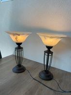 2x decoratieve staande schemerlamp., Huis en Inrichting, Lampen | Tafellampen, Ophalen, Overige materialen, Vintage, Minder dan 50 cm