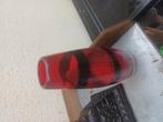 Tall mid century  red and Black murano vaas, Ophalen of Verzenden