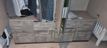 Klerenkast met roede, 8 lades & spiegel  - 180Bx200Hx55D cm - afbeelding 11