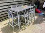 Tuinset hoog, Tuin en Terras, Tuinsets en Loungesets, Ophalen, 6 zitplaatsen, Aluminium, Zo goed als nieuw