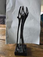 Bronzen Beeldje: Drie Personen, Antiek en Kunst, Ophalen of Verzenden