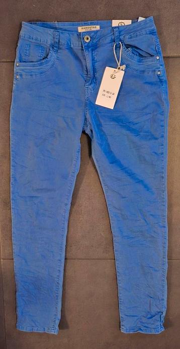 Nieuwe Karostar dames Stretch Jeans/ Broek Blauw maat 40 = L beschikbaar voor biedingen