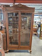 Eiken Vitrinekast Kamerkast, 150 tot 200 cm, 25 tot 50 cm, Antiek, Ophalen