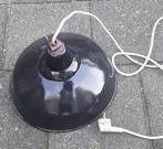 Vintage industriële hanglamp, Gebruikt, Ophalen of Verzenden, Metaal, Minder dan 50 cm