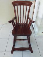 massief teakhout schommelstoel, Huis en Inrichting, Stoelen, Ophalen, Bruin, Zo goed als nieuw, Eén