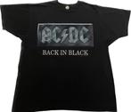 AC/DC - Back In Black World Tour 1990/1991 vintage t-shirt, Kleding | Heren, T-shirts, Verzenden, Gedragen, Maat 56/58 (XL), Zwart