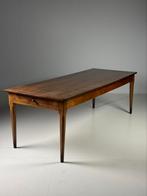 Franse boeren eettafel 247cm antiek, Antiek en Kunst, Ophalen