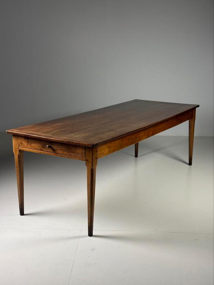 Franse boeren eettafel 247cm antiek, Antiek en Kunst, Antiek | Meubels | Tafels, Ophalen