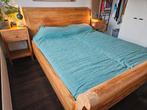 Teak hout bedframe / ombouw180x210 + nachtkastjes - Goossens, Huis en Inrichting, Slaapkamer | Bedden, Ophalen, Gebruikt, 210 cm