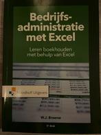 W.J. Broerse - Bedrijfsadministratie met Excel, Verzenden, W.J. Broerse, Management, Zo goed als nieuw
