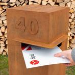 UIT VOORRAAD LEVERBAAR: De cortenstalen brievenbus Oldenzaal, Verzenden, Nieuw, Overige materialen, Staande brievenbus