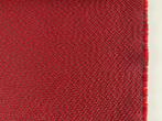 De Ploeg Kust 18; rood met donkergrijs; restant meubelstof, Wol, 120 cm of meer, Nieuw, Ophalen of Verzenden