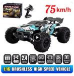Brushless 4x4 WD RC Monster Truck. Top Speed 75 km/h. R.T.R., Hobby en Vrije tijd, Modelbouw | Radiografisch | Auto's, Ophalen of Verzenden