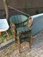 Set van drie terrasstoelen groen, Ophalen of Verzenden, Overige kleuren