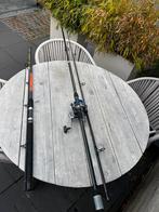 Werphengels  1 karperhengel en 1 boot hengel, Watersport en Boten, Hengelsport | Algemeen, Ophalen of Verzenden, Gebruikt, Werphengel