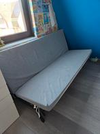 Ikea slaapbank lichtgrijs 2-persoons - wasbare hoes, Ophalen, Gebruikt, Tweepersoons, Grijs