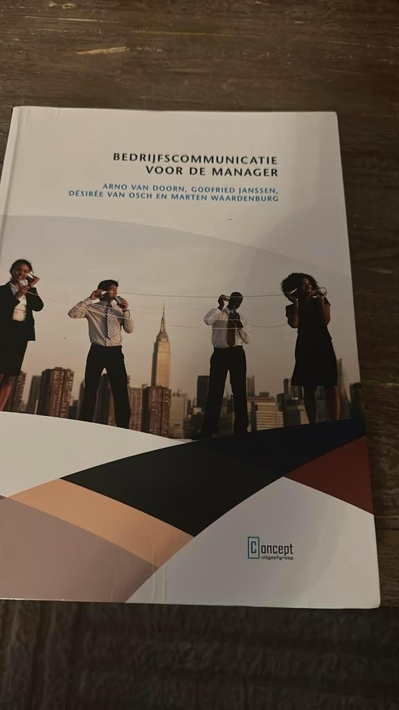Arno van Doorn - Bedrijfscommunicatie voor de manager, Boeken, Wetenschap, Zo goed als nieuw, Sociale wetenschap, Ophalen of Verzenden