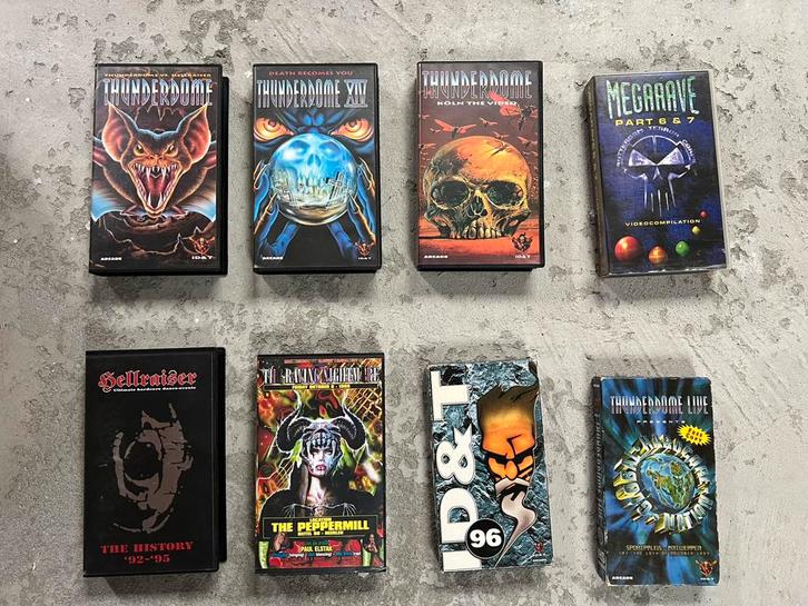 Thunderdome hellraiser megarave the ravingnightmare vhs, Cd's en Dvd's, VHS | Film, Gebruikt, Overige genres, Vanaf 16 jaar, Ophalen of Verzenden