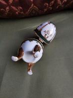 Fabergé ei 2x, in de stijl van. Mooi verguld en groen Miekje, Antiek en Kunst, Ophalen of Verzenden